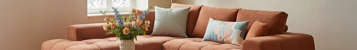 canapé d'angle avec méridienne compact